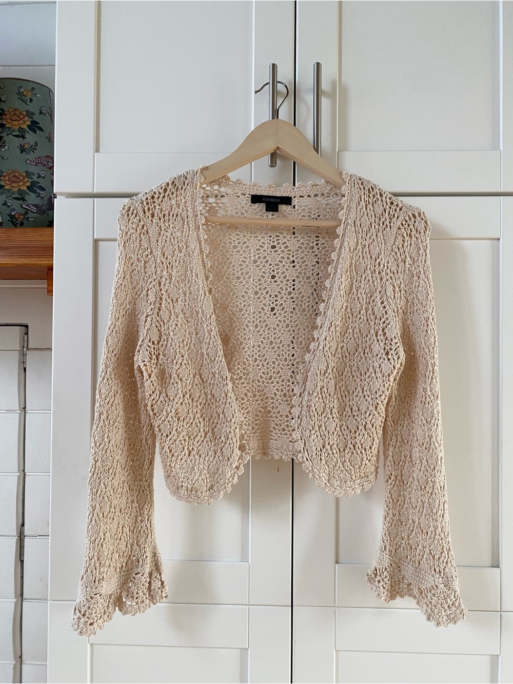 Express Crochet Cardigan with Bell Sleeves